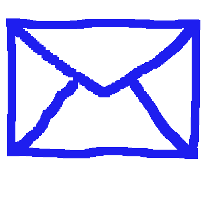 Lettre en pixel art pour nous envoyer des e-mails